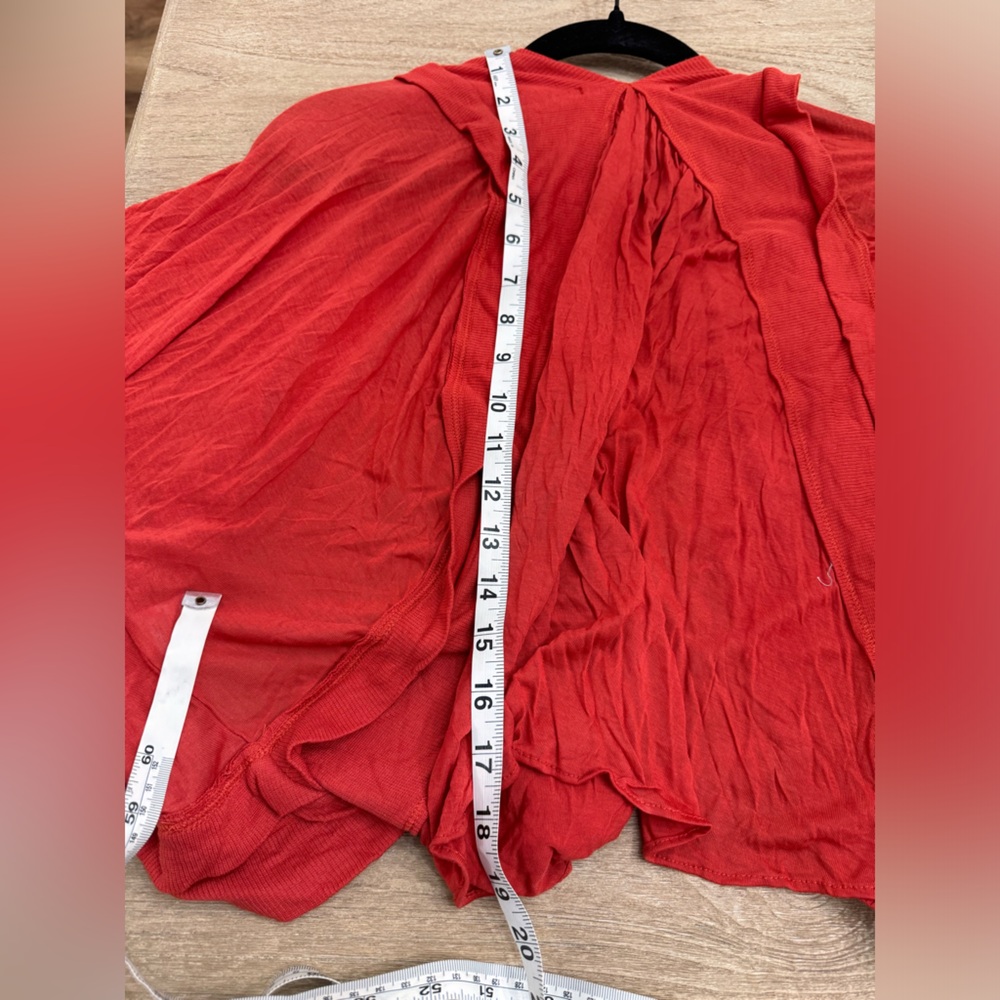 Bordeaux red orange cardigan size large - Picture 4 of 6